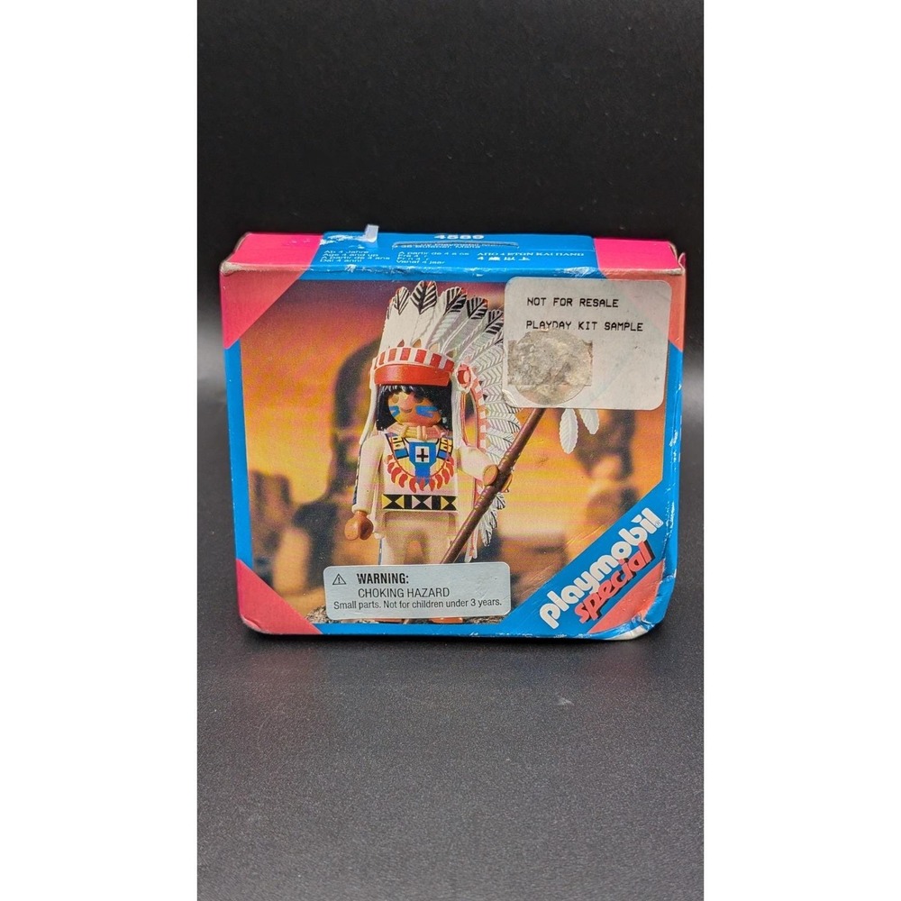 2001 Playmobil Special 4589 Native American Chief (Not For Resale, Playday Kit)